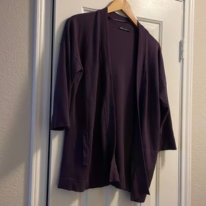 Oodji purple pocketed cardigan size L